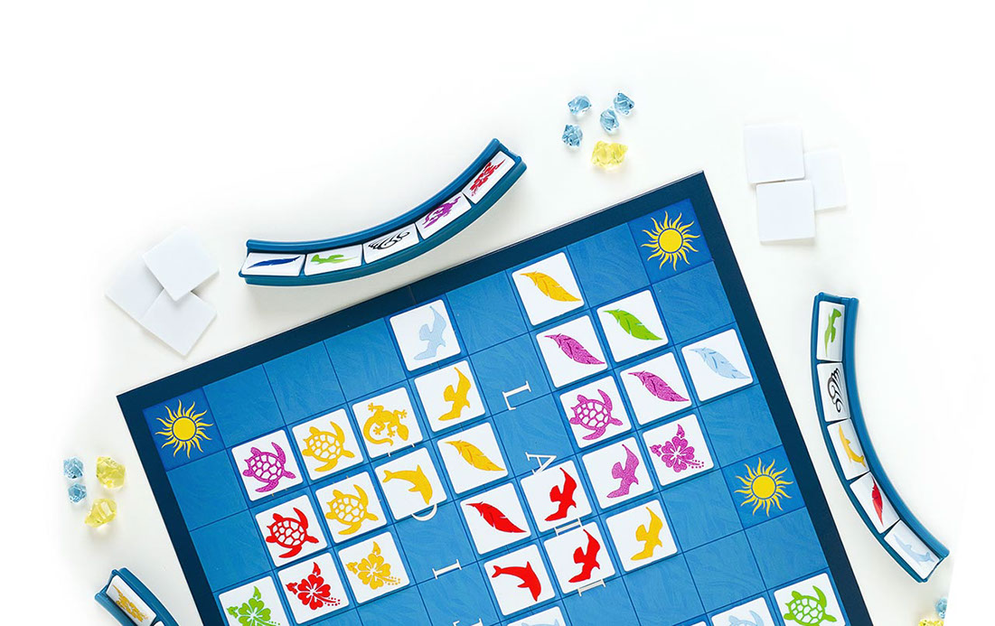 The Latice deluxe board, mid-game